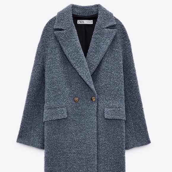 🌸Zara blue coat with gold buttons - Picture 1 of 10